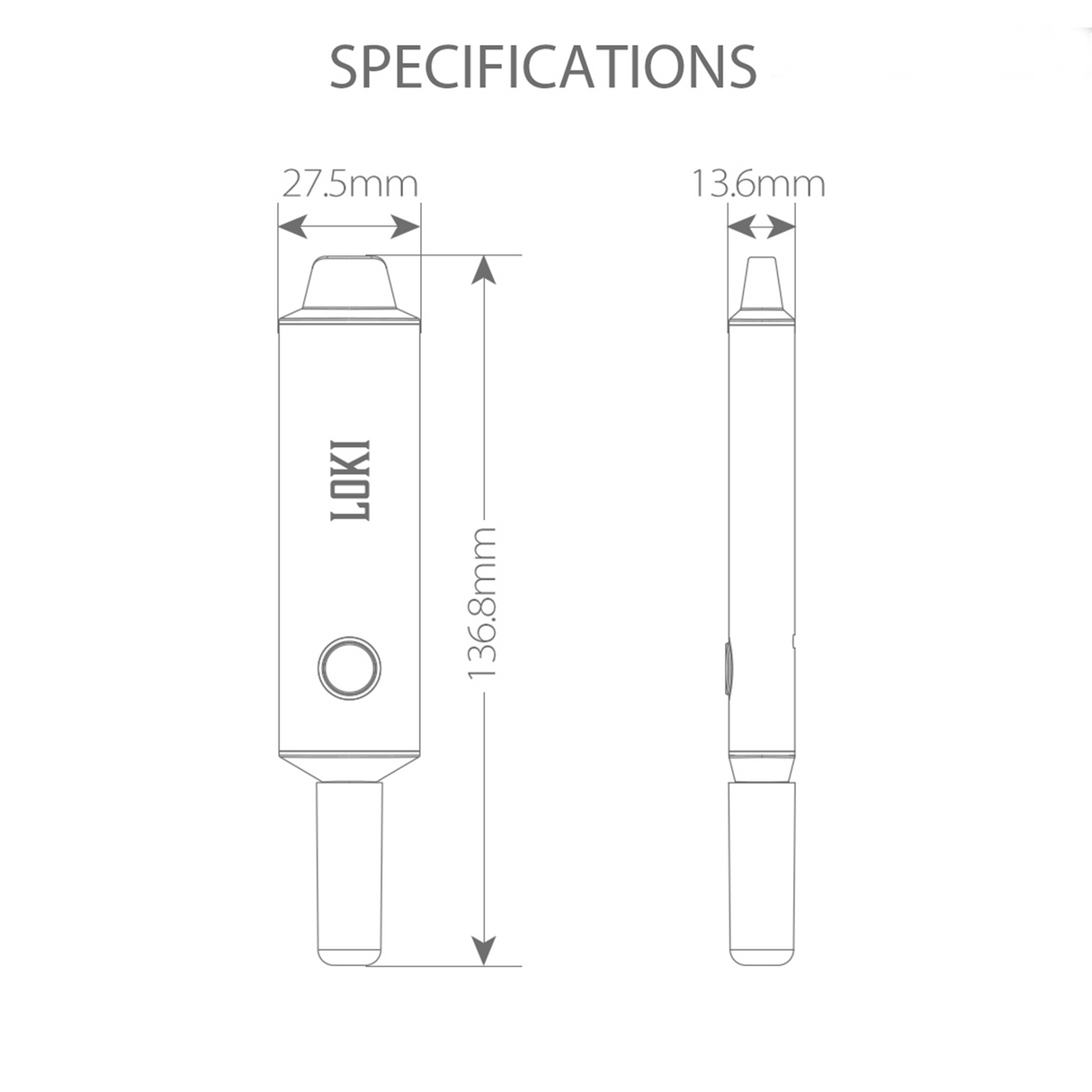 Yocan Loki concentrate vaporizer 510 Battery ONE