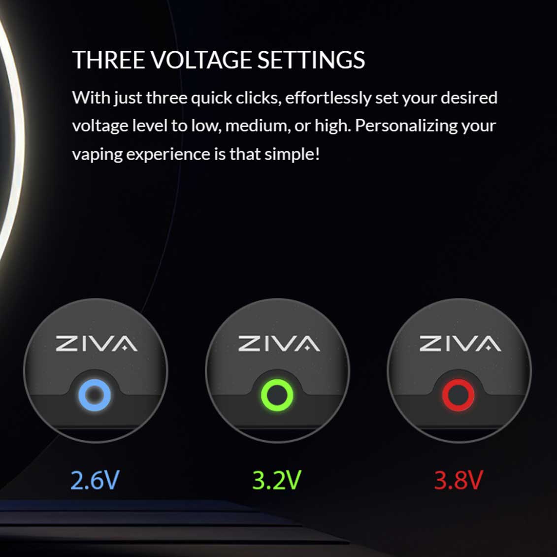 Yocan - ZIVA Smart Portable Rechargeable Vape Mod Box of 10 510 Battery ONE