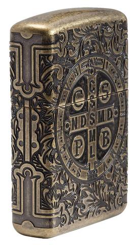 Zippo 29719 St. Benedict Design Crest · Emblem · Military ONE