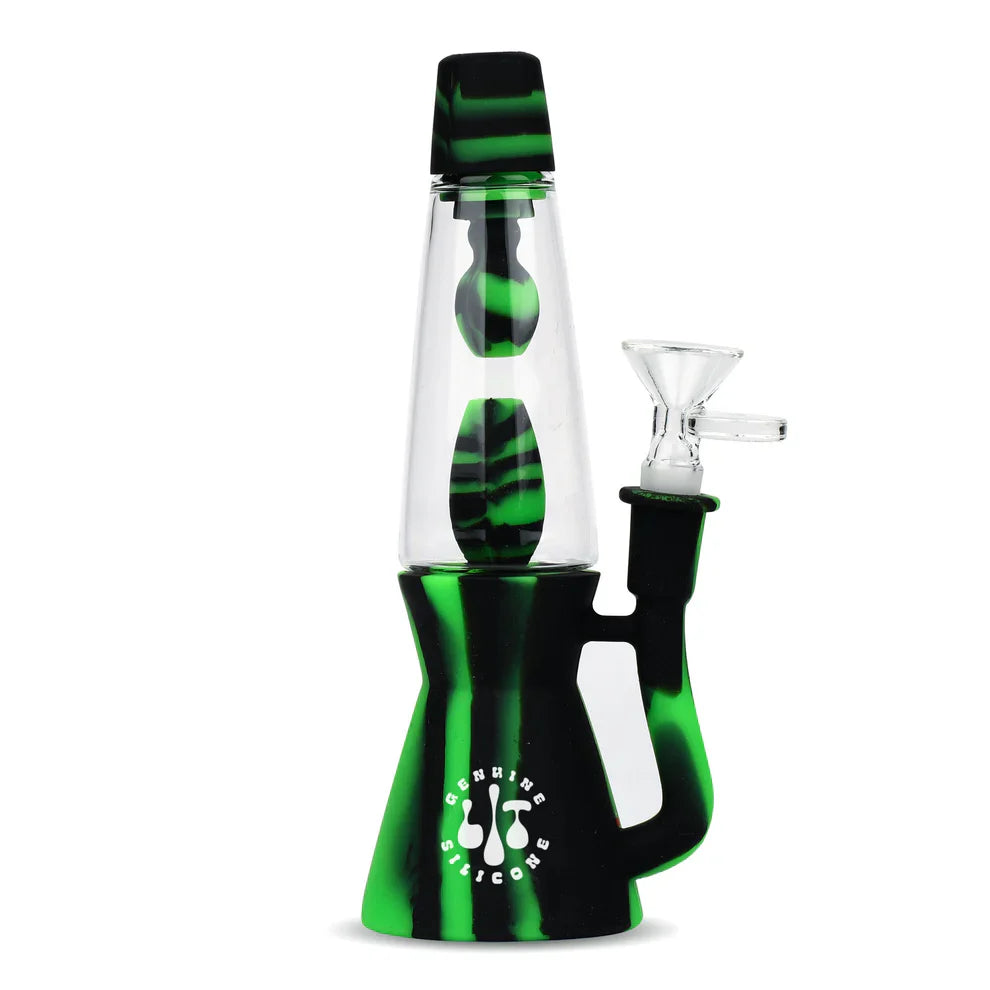 LIT® Silicone | 8.25" Lava Lamp Water Pipe Resin · Silicone · Plastic Bong Smoking Cat Distribution