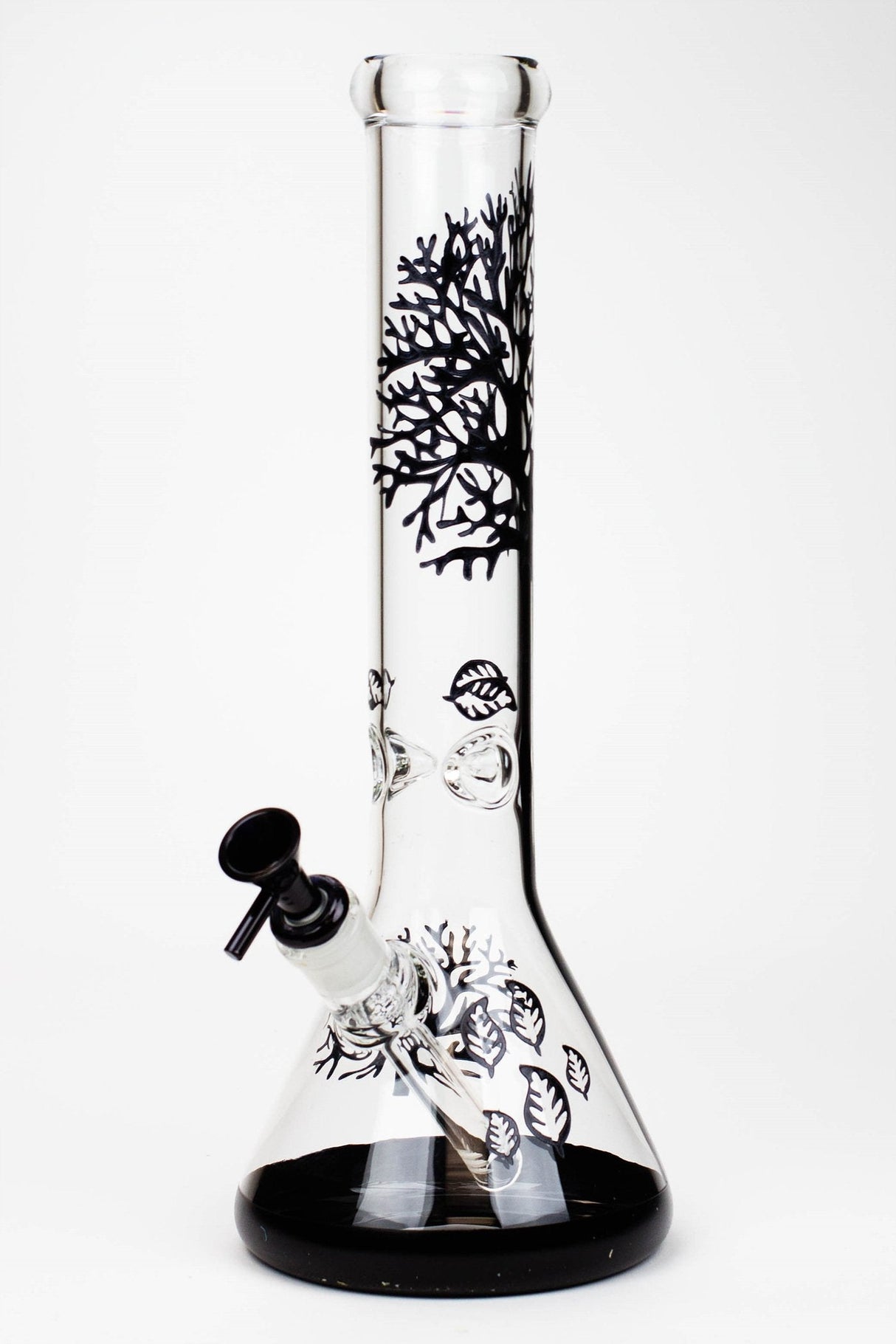 14" Tree of Life classic beaker glass bong Glass Bong Canadian Distributor Black