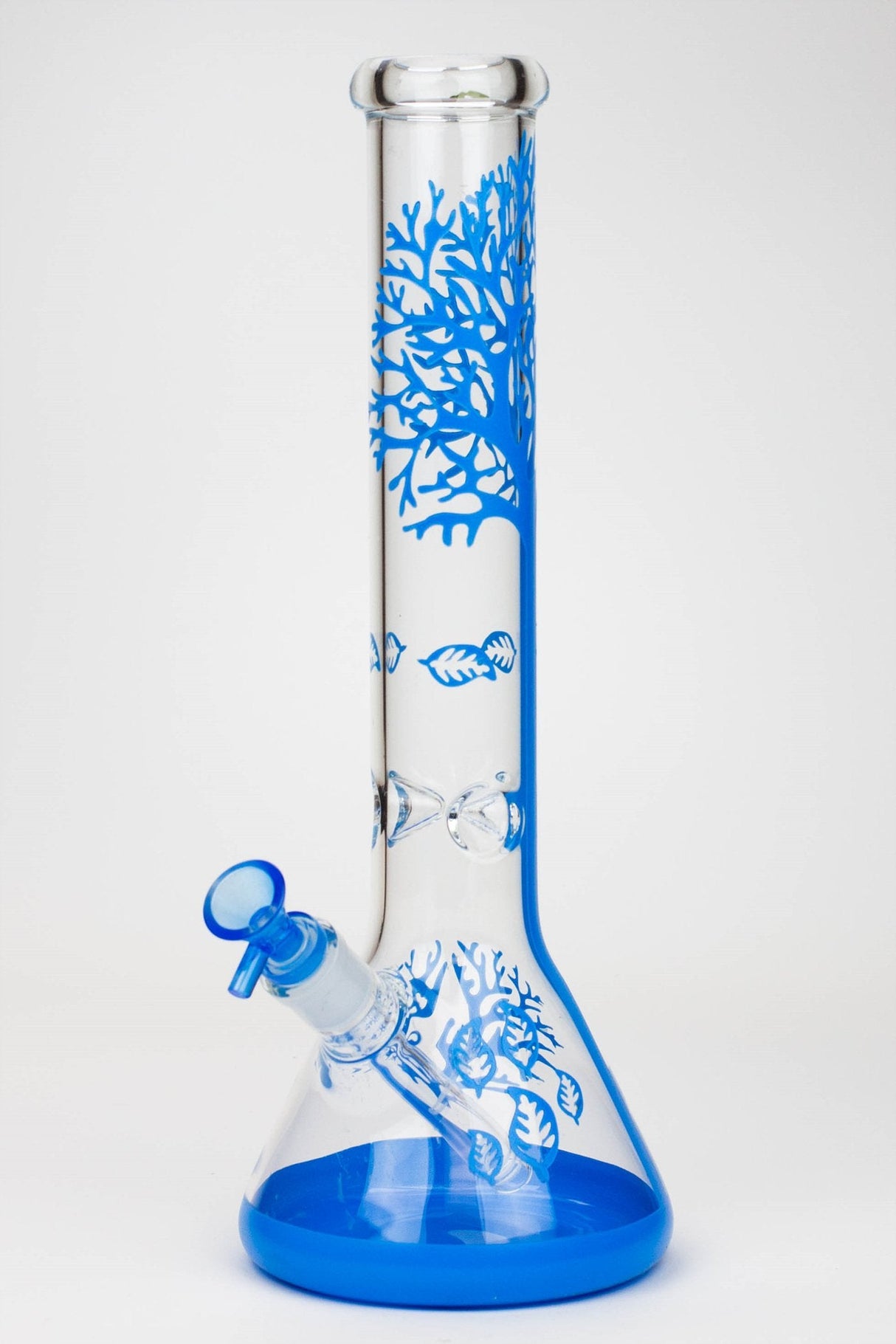 14" Tree of Life classic beaker glass bong Glass Bong Canadian Distributor Blue