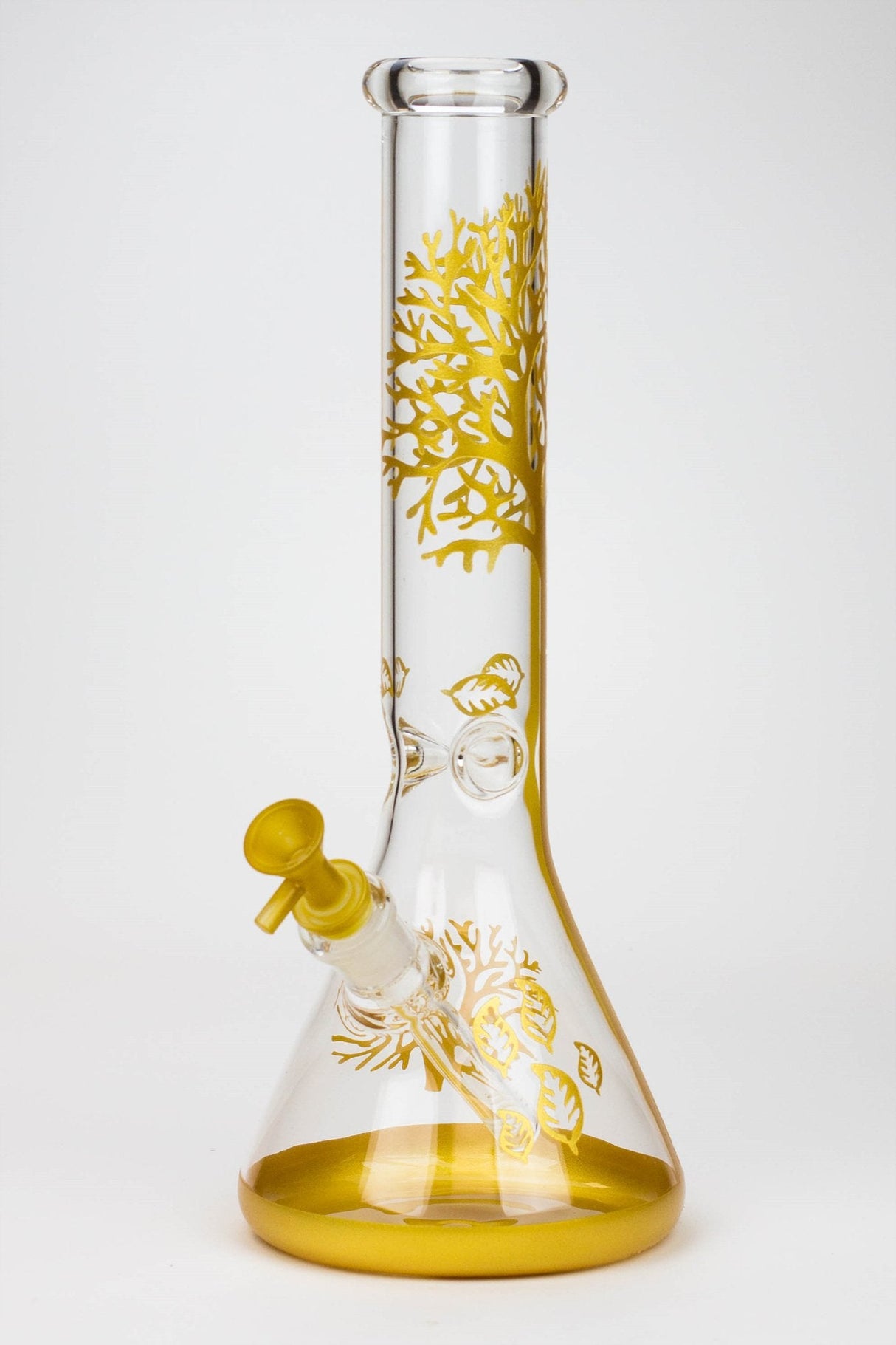 14" Tree of Life classic beaker glass bong Glass Bong Canadian Distributor Golden