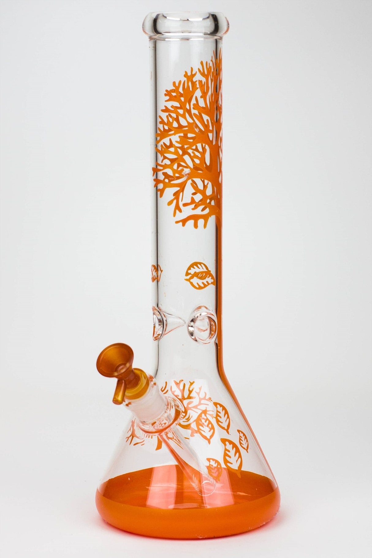 14" Tree of Life classic beaker glass bong Glass Bong Canadian Distributor Orange