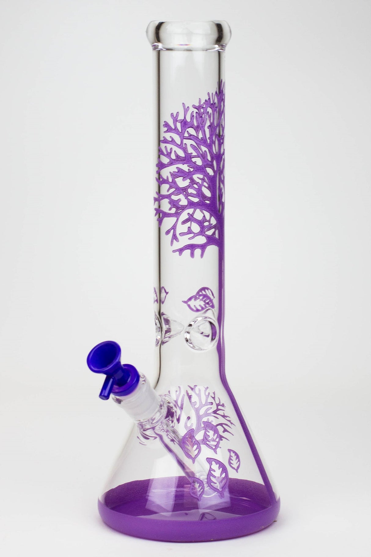 14" Tree of Life classic beaker glass bong Glass Bong Canadian Distributor Purple