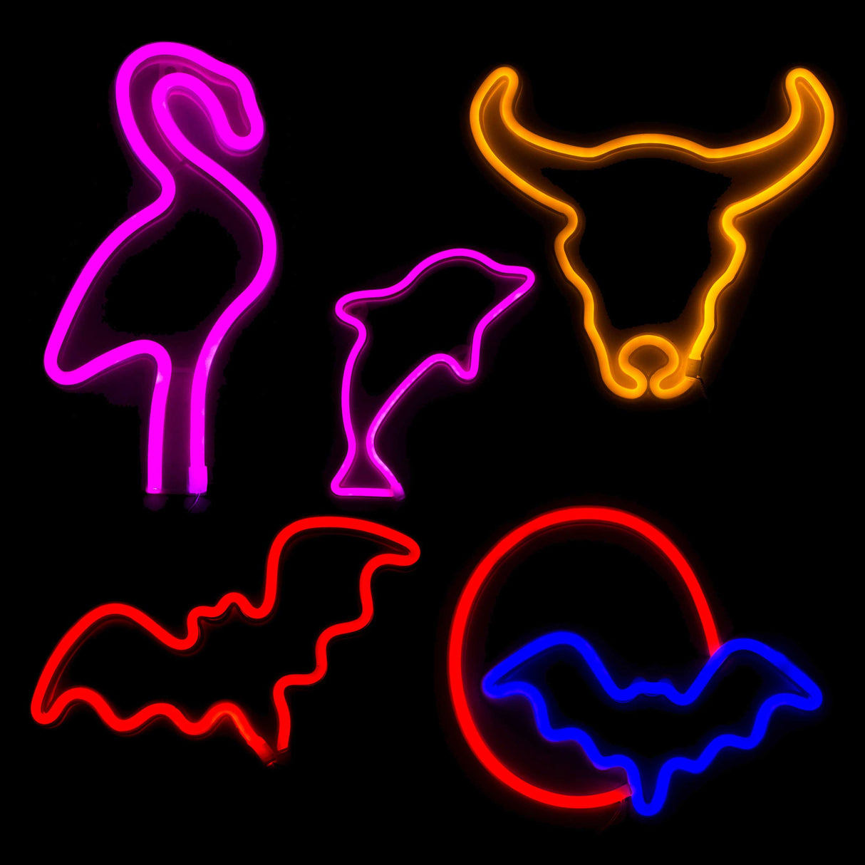 LED Neon Decoration Signs - Animal Collections Flag · Sign JJ Distribution