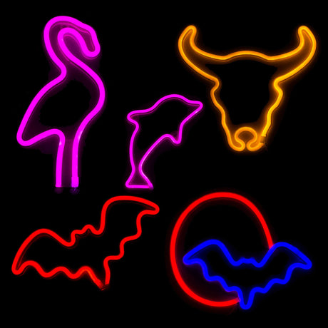 LED Neon Decoration Signs - Animal Collections Flag · Sign JJ Distribution