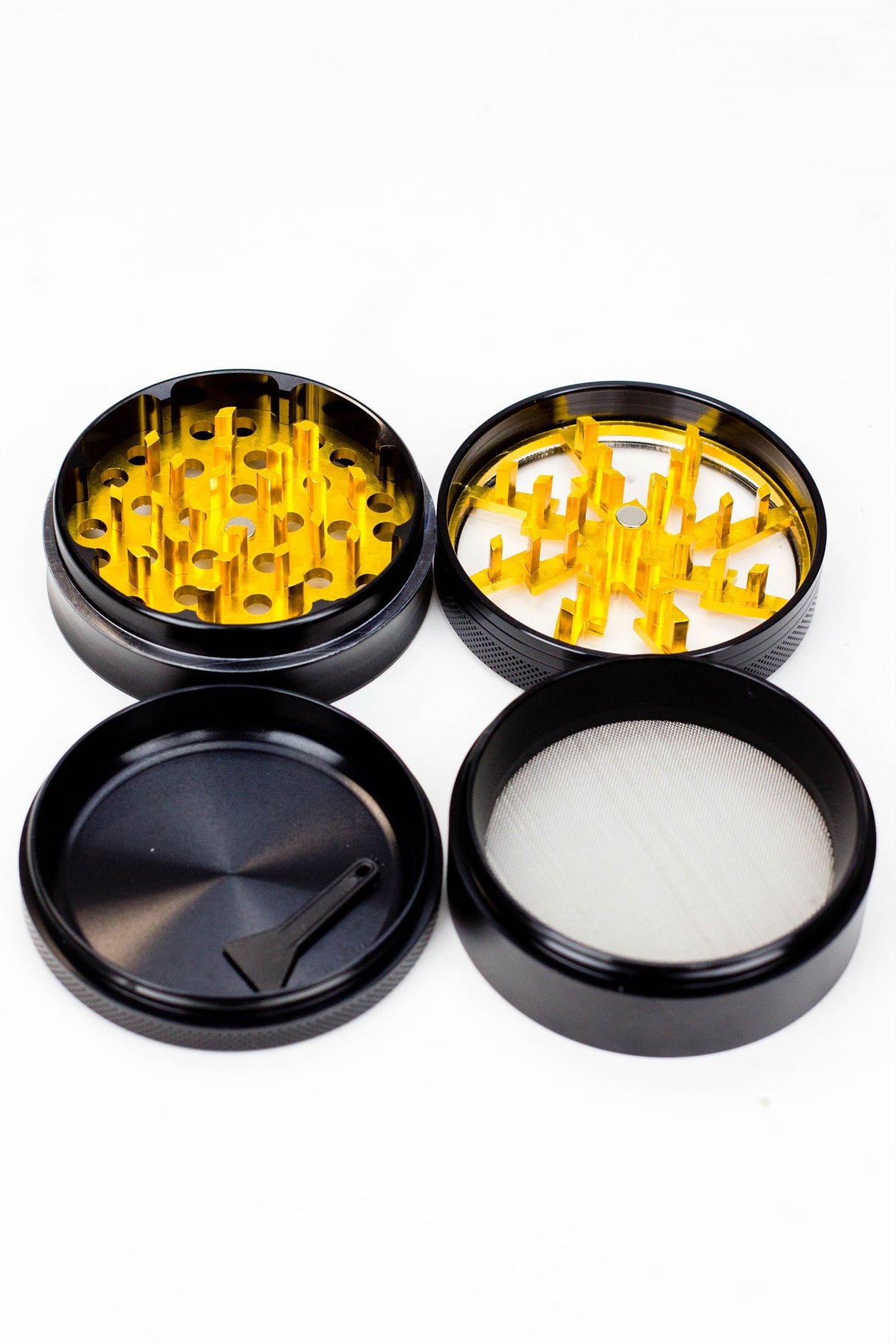 Acid Secs Aluminum 4 Parts grinder with color acrylic window Regular Grinder Acid Secs Productions Inc.