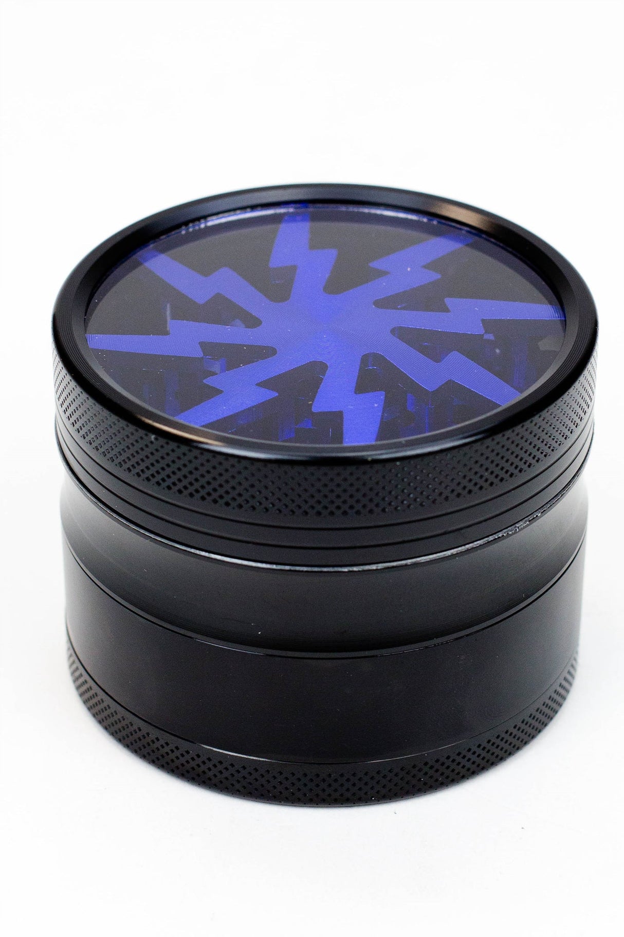 Acid Secs Aluminum 4 Parts grinder with color acrylic window Regular Grinder Acid Secs Productions Inc. Blue