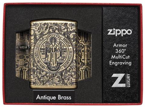 Zippo 29719 St. Benedict Design Crest · Emblem · Military ONE