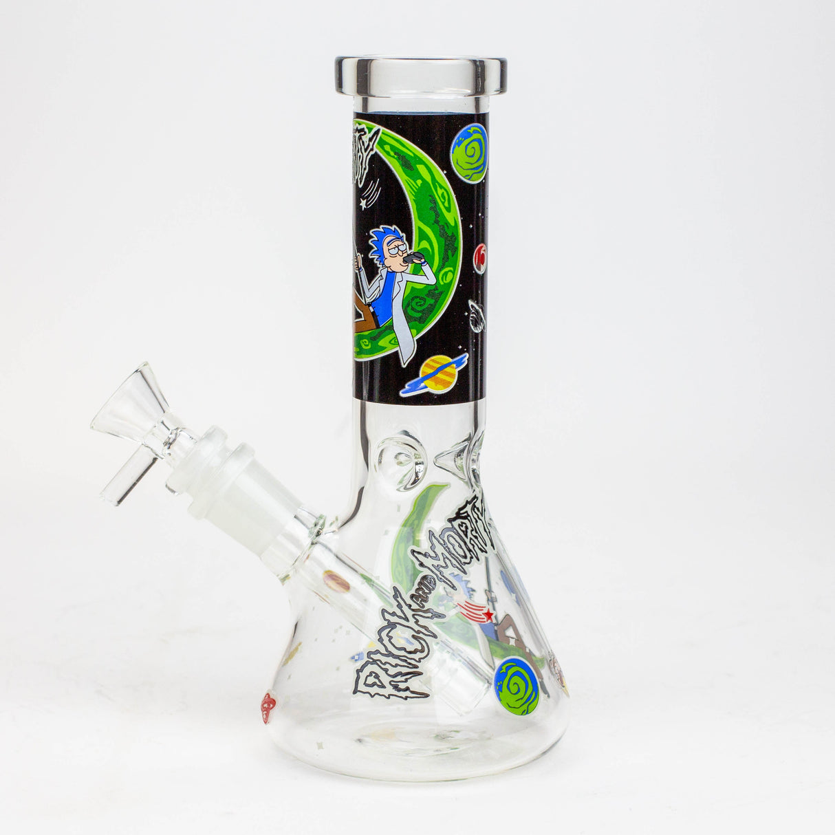 8" NM Cartoon glass water bong - Glow in the dark Glass Bong BANKA