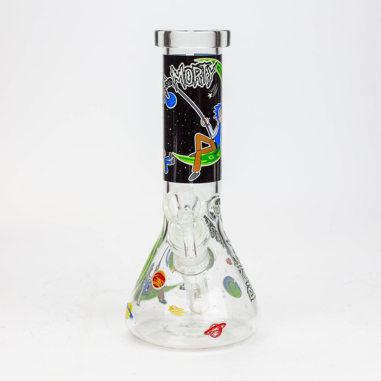 8" NM Cartoon glass water bong - Glow in the dark Glass Bong BANKA