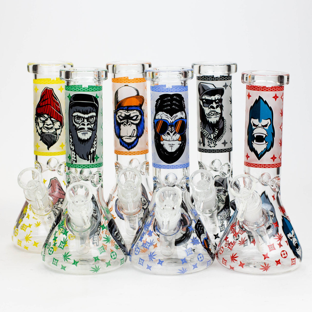 8" Gorilla cartoon glass water bong Glass Bong BANKA