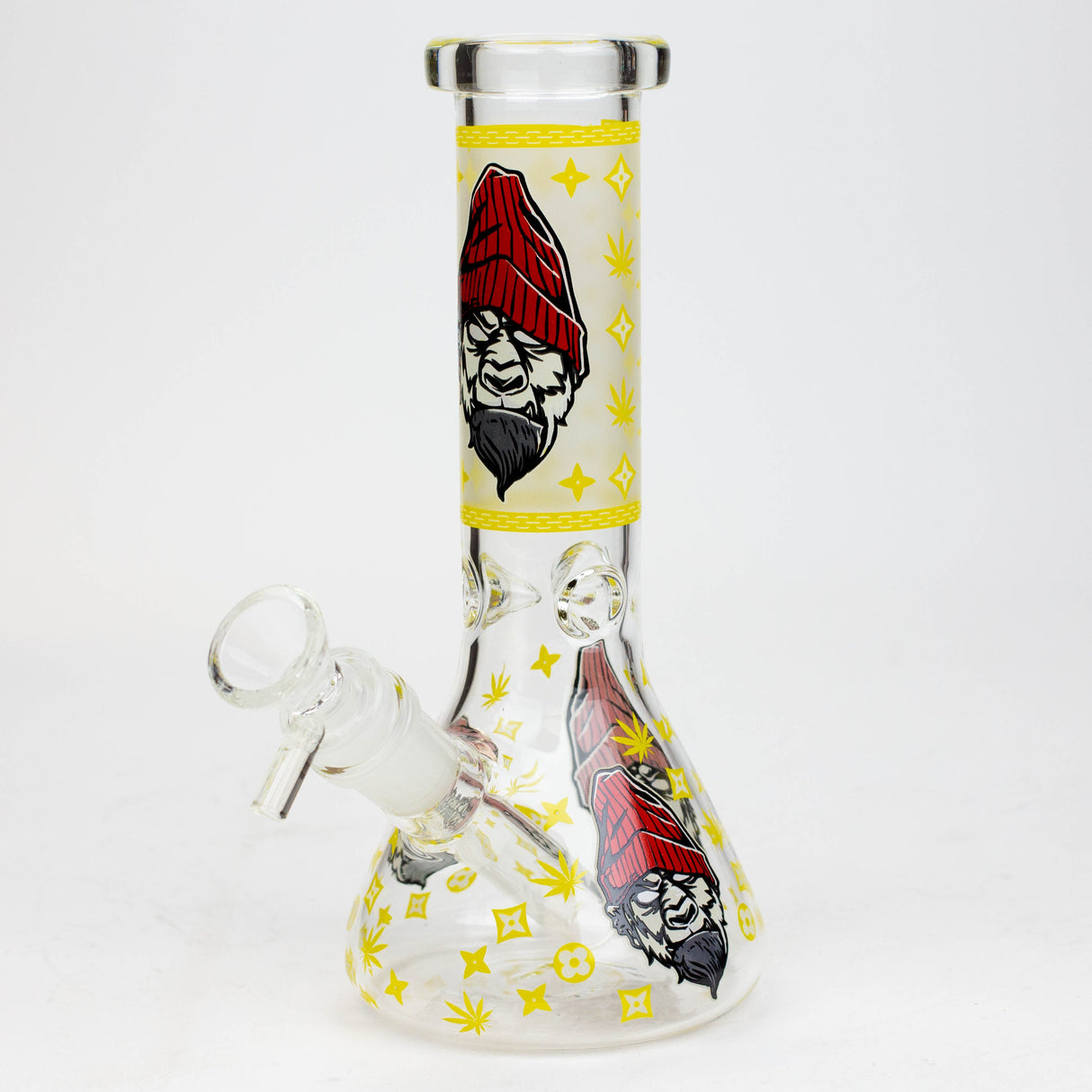 8" Gorilla cartoon glass water bong Glass Bong BANKA Yellow
