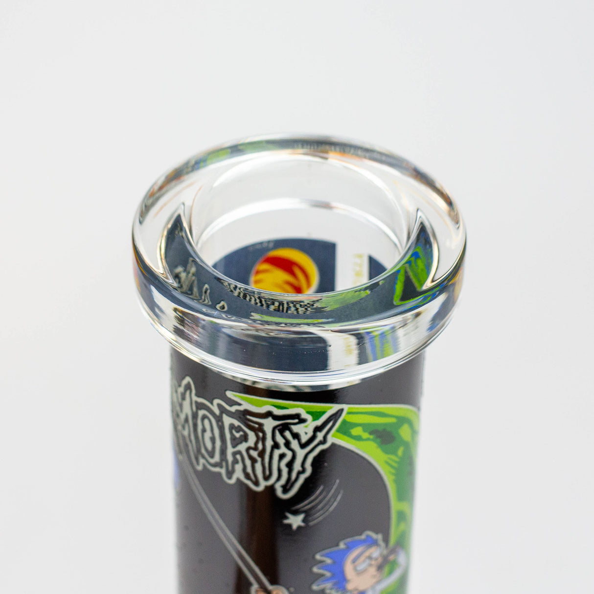 8" NM Cartoon glass water bong - Glow in the dark Glass Bong BANKA