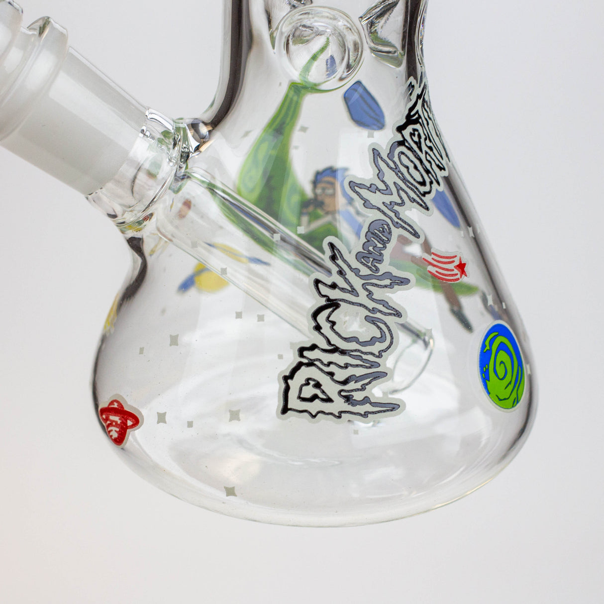 8" NM Cartoon glass water bong - Glow in the dark Glass Bong BANKA