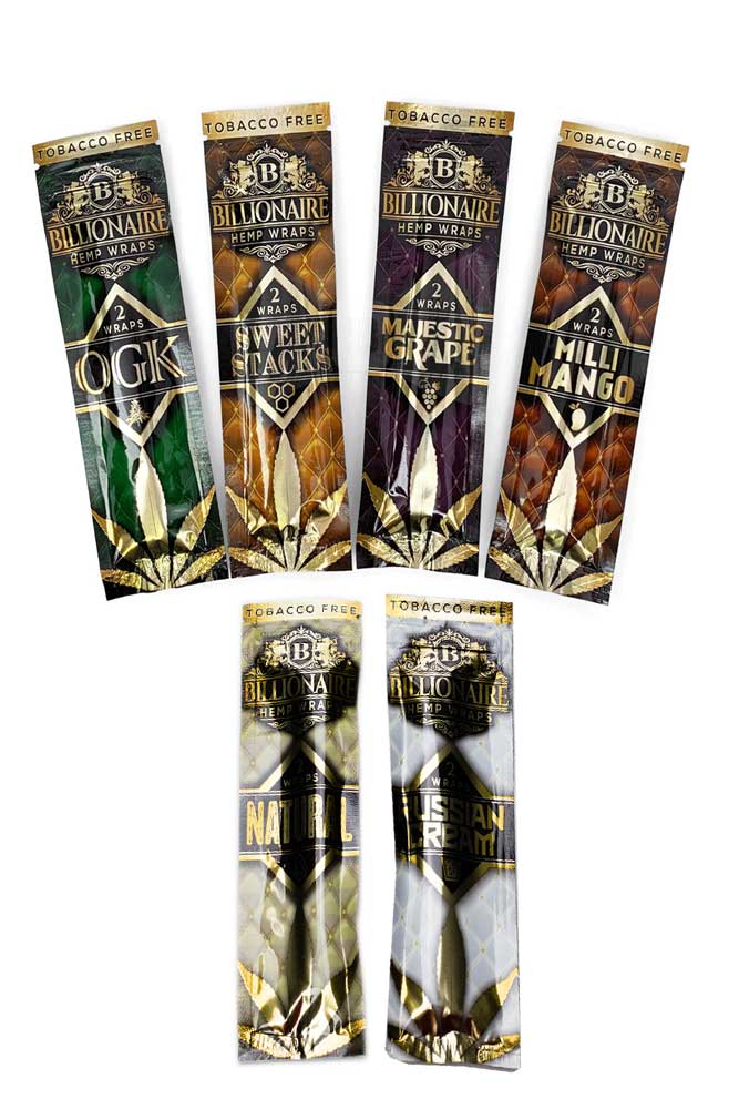 Billionaire Hemp Wraps display Leaf Wrap ONE