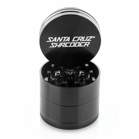 SANTA CRUZ SHREDDER | Medium 4-piece Shredder Regular Grinder Cannatron Black