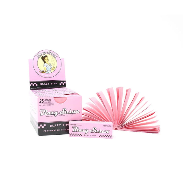 Blazy Susan | Pink Filter Tips Box of 25 Filter Tip Smoking Cat Distribution