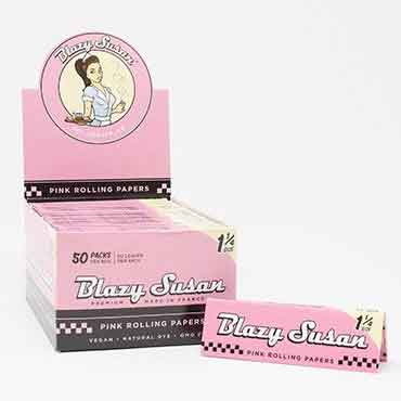 Blazy Susan | Pink 1-1/4 Rolling paper box of 50 1 - 1/4" Size ONE