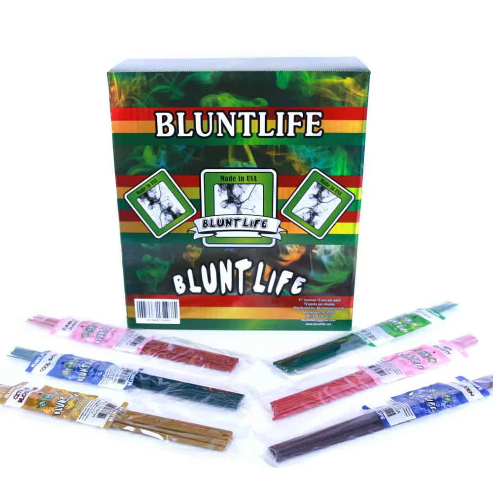 BluntLife | Incense Sticks – 10.5" (72 Count Assorted Display) Incense LEHIGH WHOLESALE
