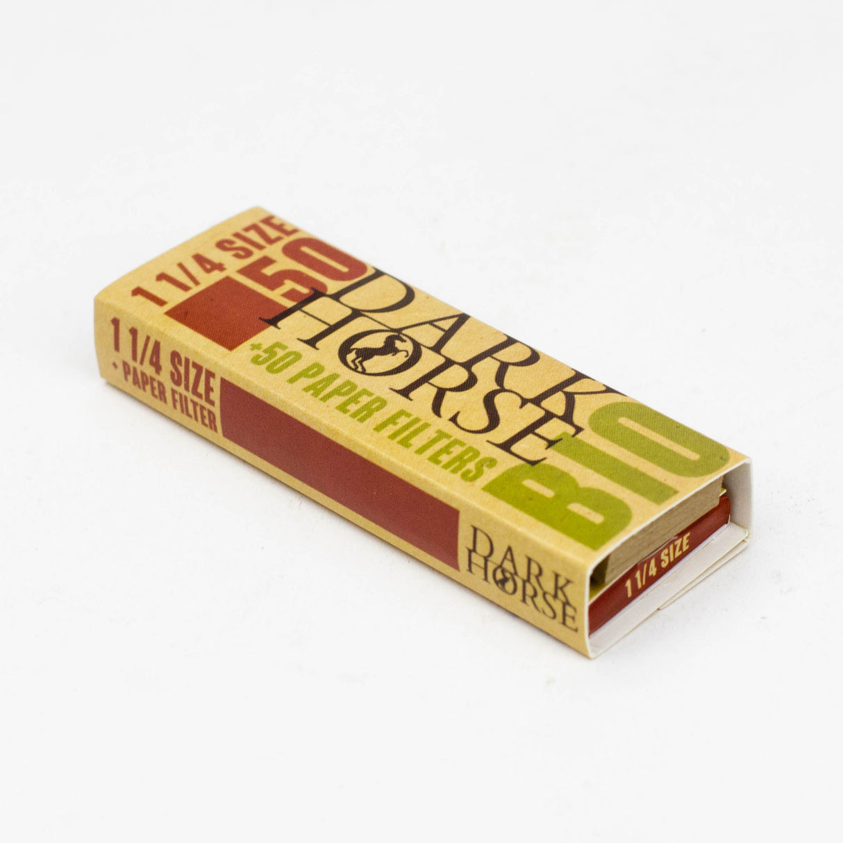 Rolling Paper DARK HORSE 1 1/4 BIO Paper + Filters 1 - 1/4" Size BANKA