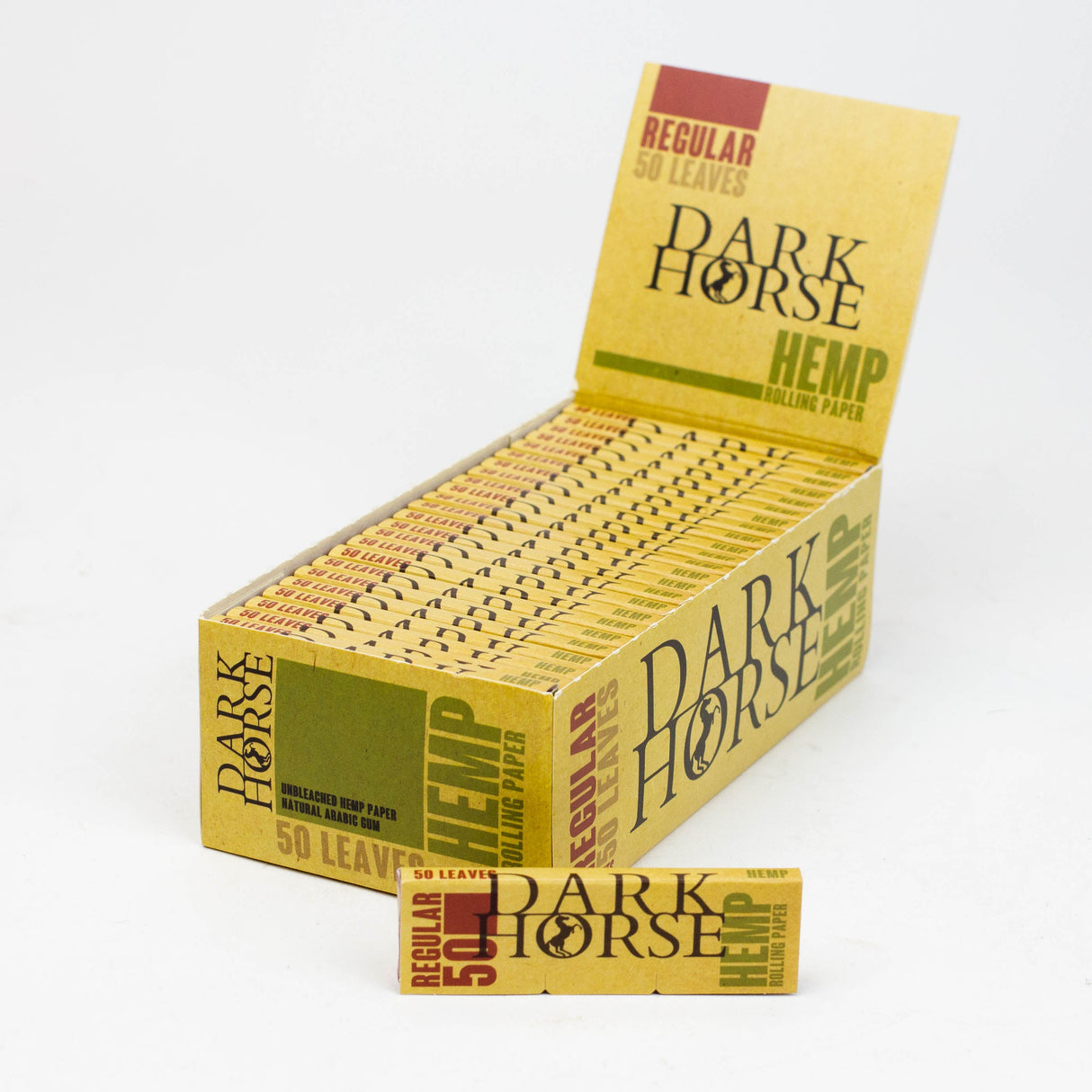 Rolling Paper DARK HORSE Regular Hemp 1 - 1/4" Size BANKA