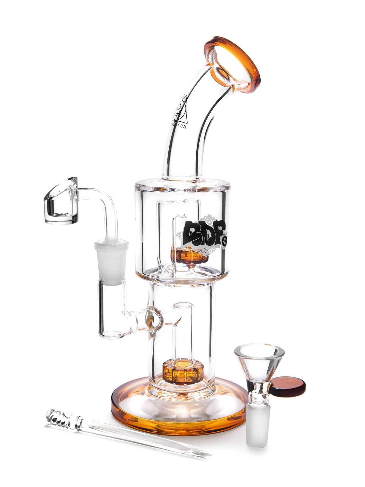 Squadafum Bong Premium Jah Jah Glass Bong Squadafum Canada Amber