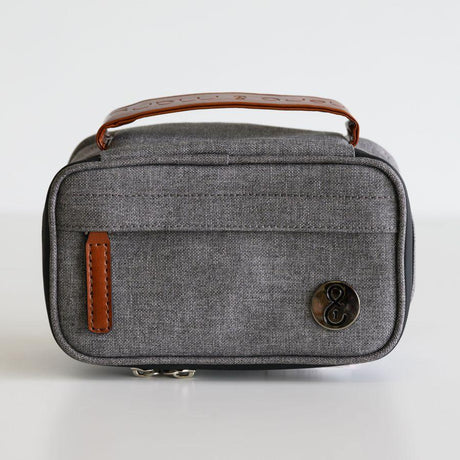 Herb & Mary | Smell Proof Accessories Storage Stash Case w/Integrated Combo Lock (Small) Pouch Herb & Mary Light Grey