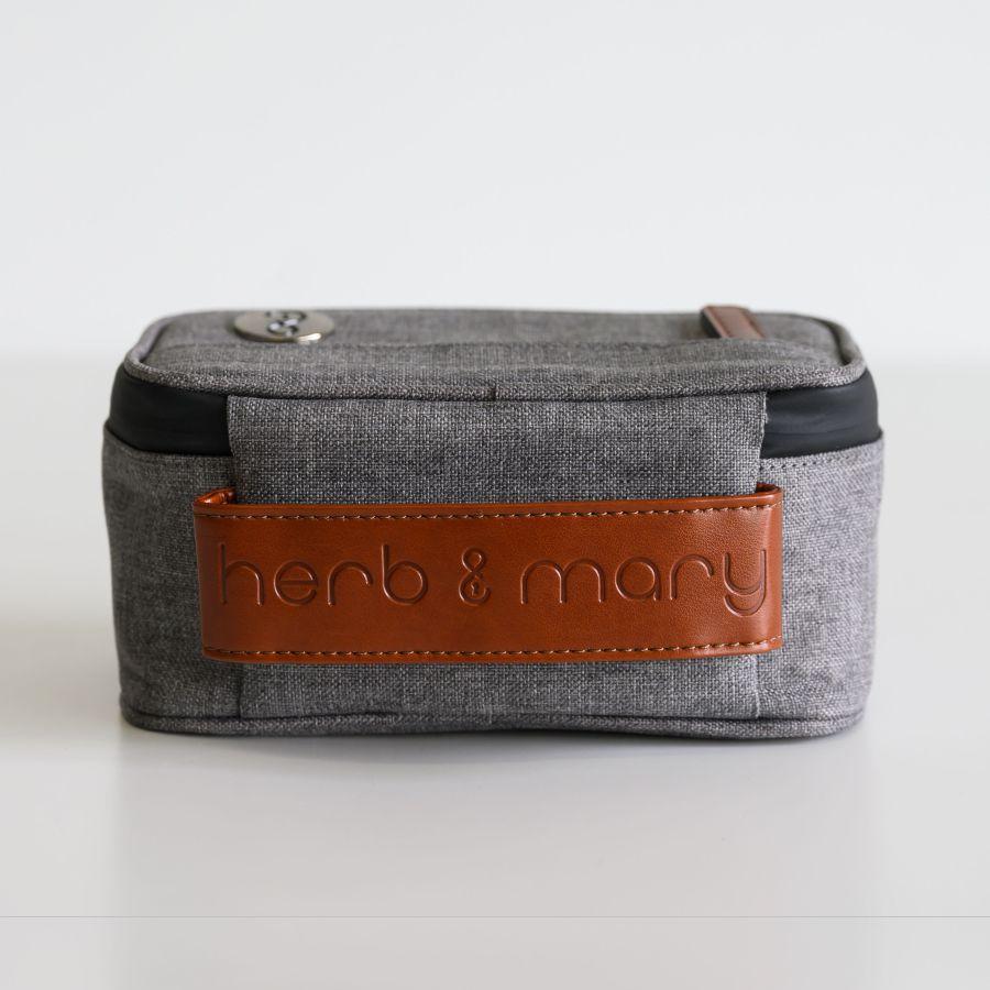 Herb & Mary | Smell Proof Accessories Storage Stash Case w/Integrated Combo Lock (Small) Pouch Herb & Mary