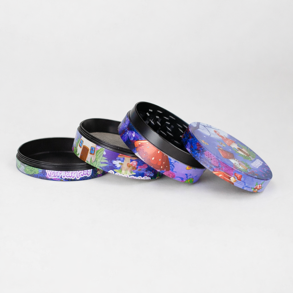 2.5" Mushroom Design Metal Grinder – 4 Layers (Box of 6)