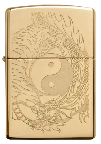 Zippo 49024 Tiger Dragon Design Zippo Lighter ONE