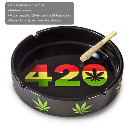 Roast & toast ashtray - large Ceramic Ashtray Roast and Toast Gifts