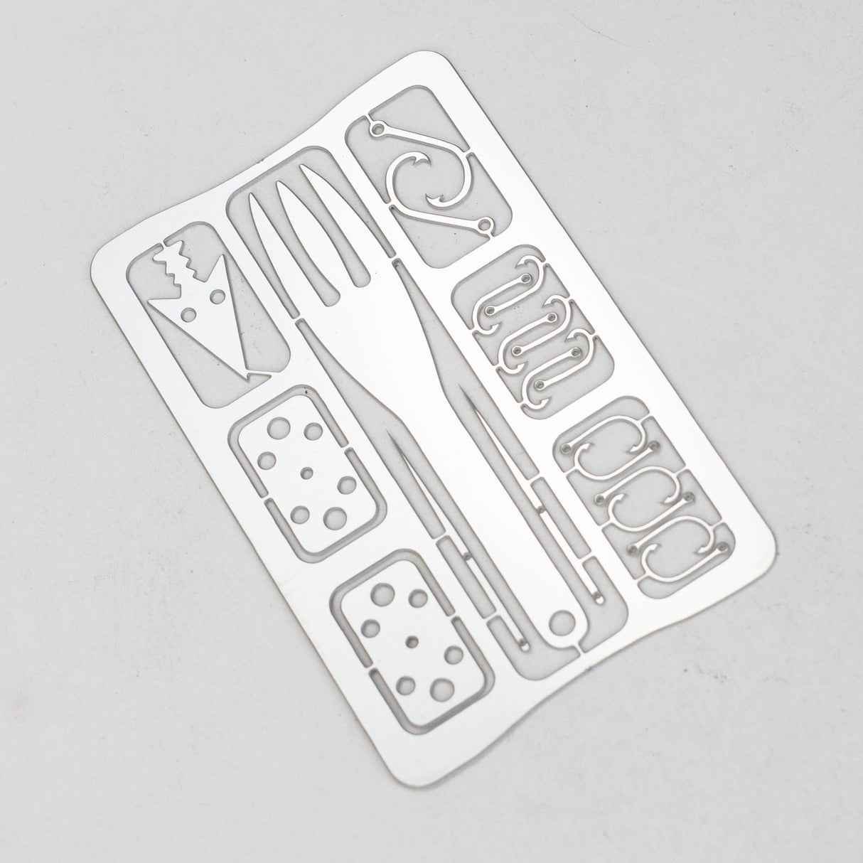 20-in-1 Wallet Multifunction Survival Tool Kit Multi Tool · Accessory Canadian Distributor Silver