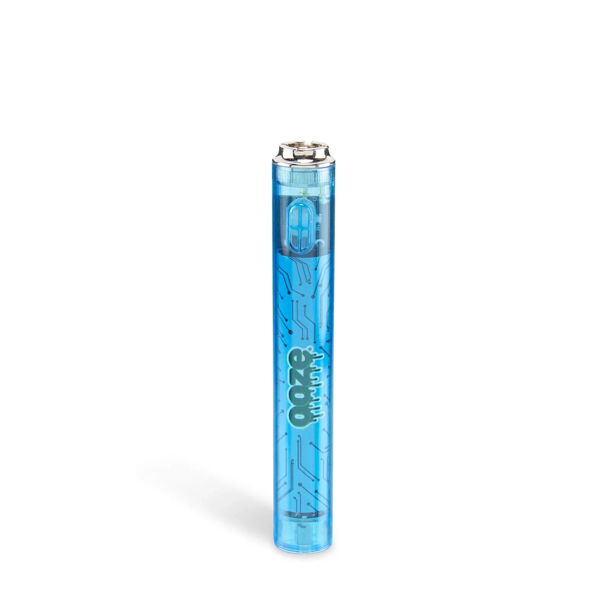 Ooze | Slim Clear Series Transparent 510 Vape Battery 510 Battery Cannatron Sapphire Blue