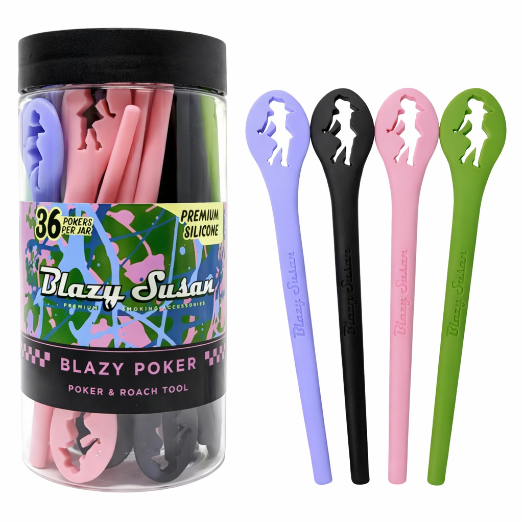 Blazy Susan | Blazy Poker – Poker & Roach Tool (Jar of 36)