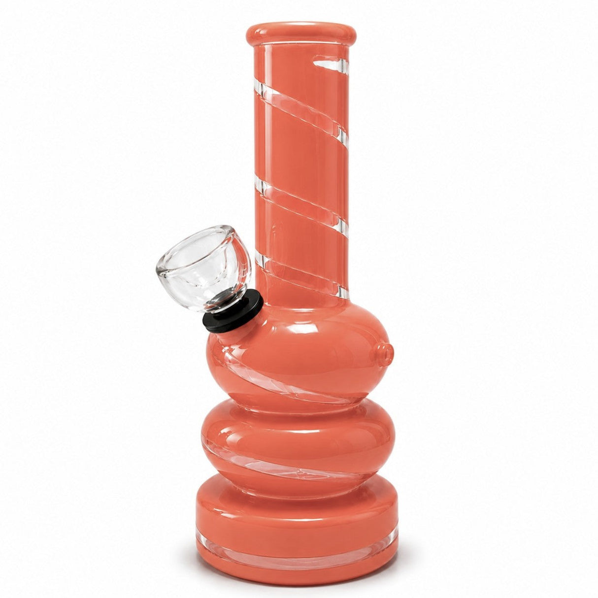 6" Colored Glass Bubble Waterpipe Glass Bong Super Supplys Inc Orange