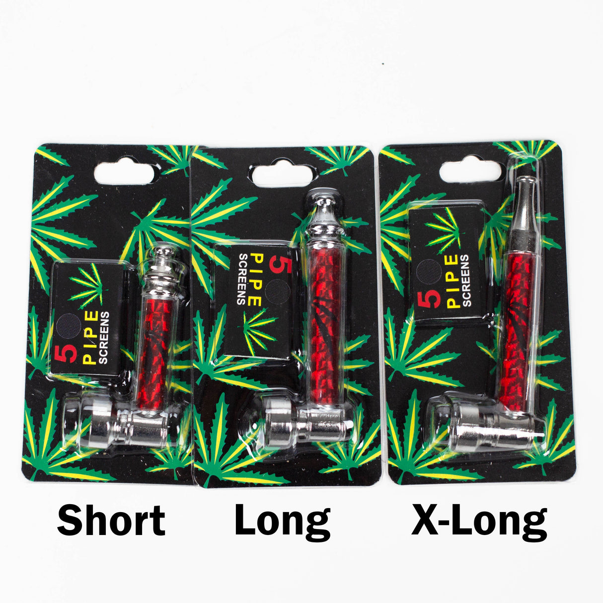 Metal Pipe with Screen Box of 12 Metal Pipe 777 Smoke