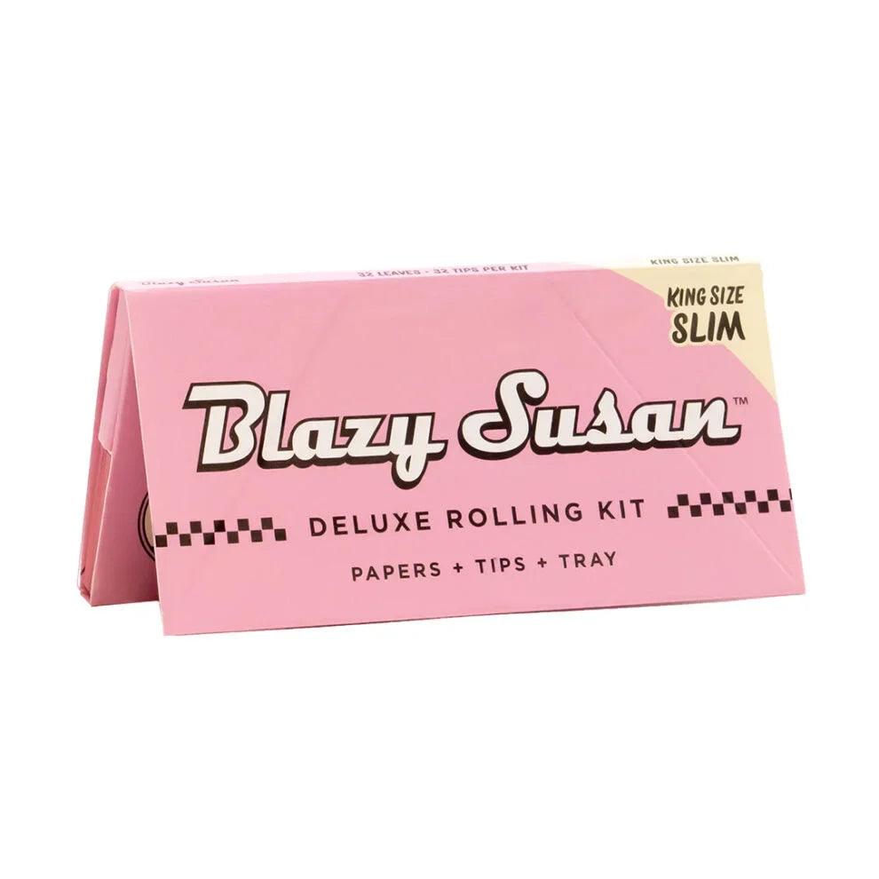 Blazy Susan | Pink Deluxe Rolling Kit King Size box of 20 King Size Smoking Cat Distribution