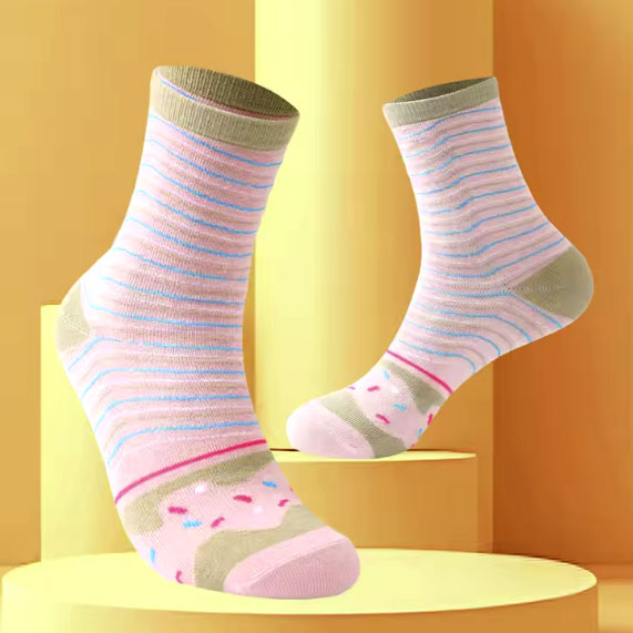 TRIM QUEEN | DONUT PINK SWIRL SOCKS Footwear Trim Queen