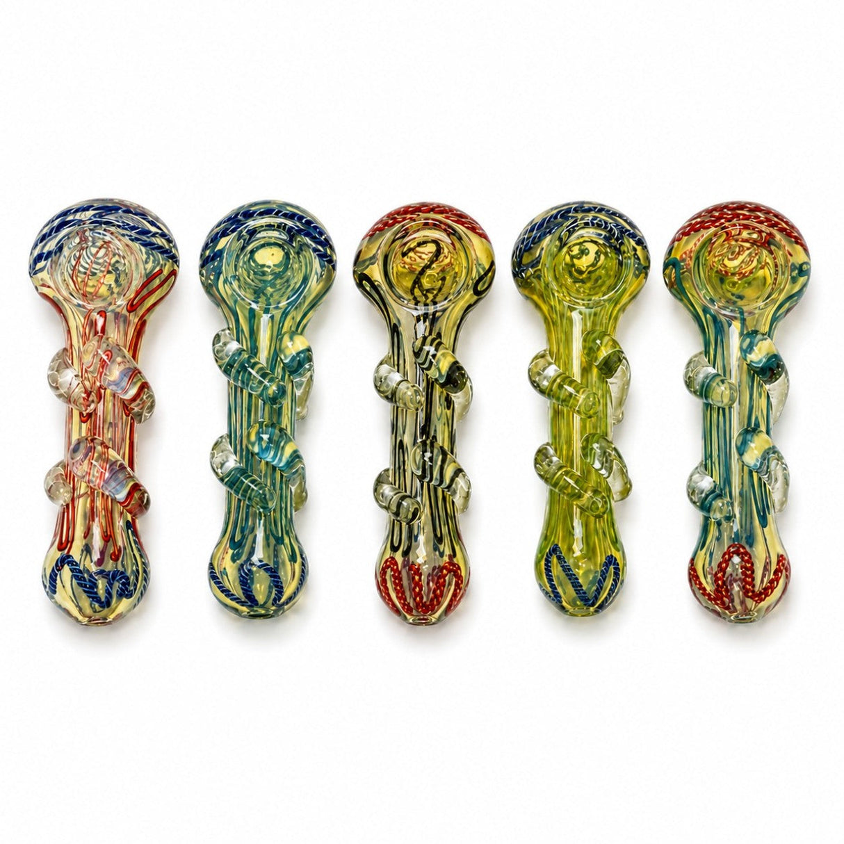 4" Wig Wag Glass Hand Pipe Glass Pipe Super Supplys Inc Default Title
