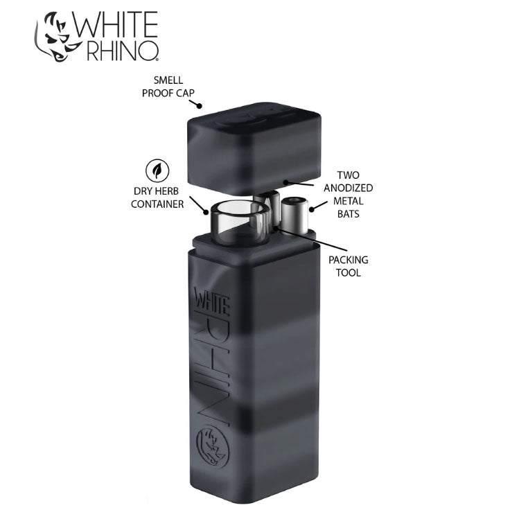 WHITE RHINO | SILICONE DUGOUT ORIGINAL - 20 COUNT DISPLAY Dugout Cannatron