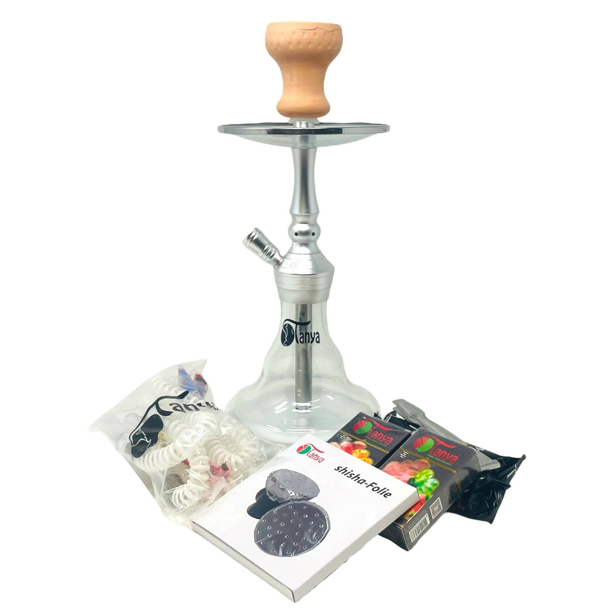 Tanya Basha Kit Hookah With Carrying Case Combo 16" Hookah Jatiimports LLC White