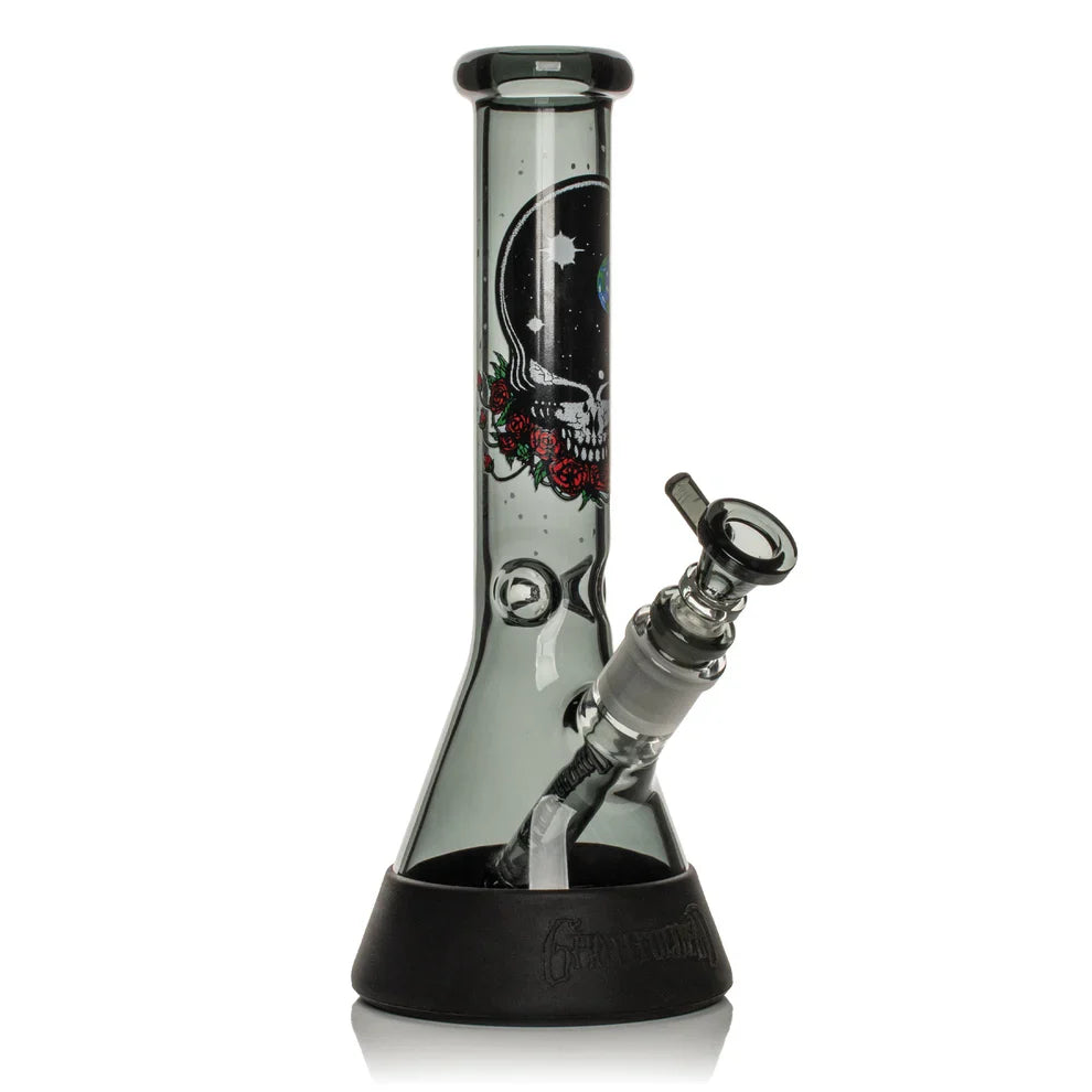 GEAR Premium® | 10" Space Your Face Beaker Base Water Pipe -Grateful Dead x GEAR Premium® Glass Bong Smoking Cat Distribution