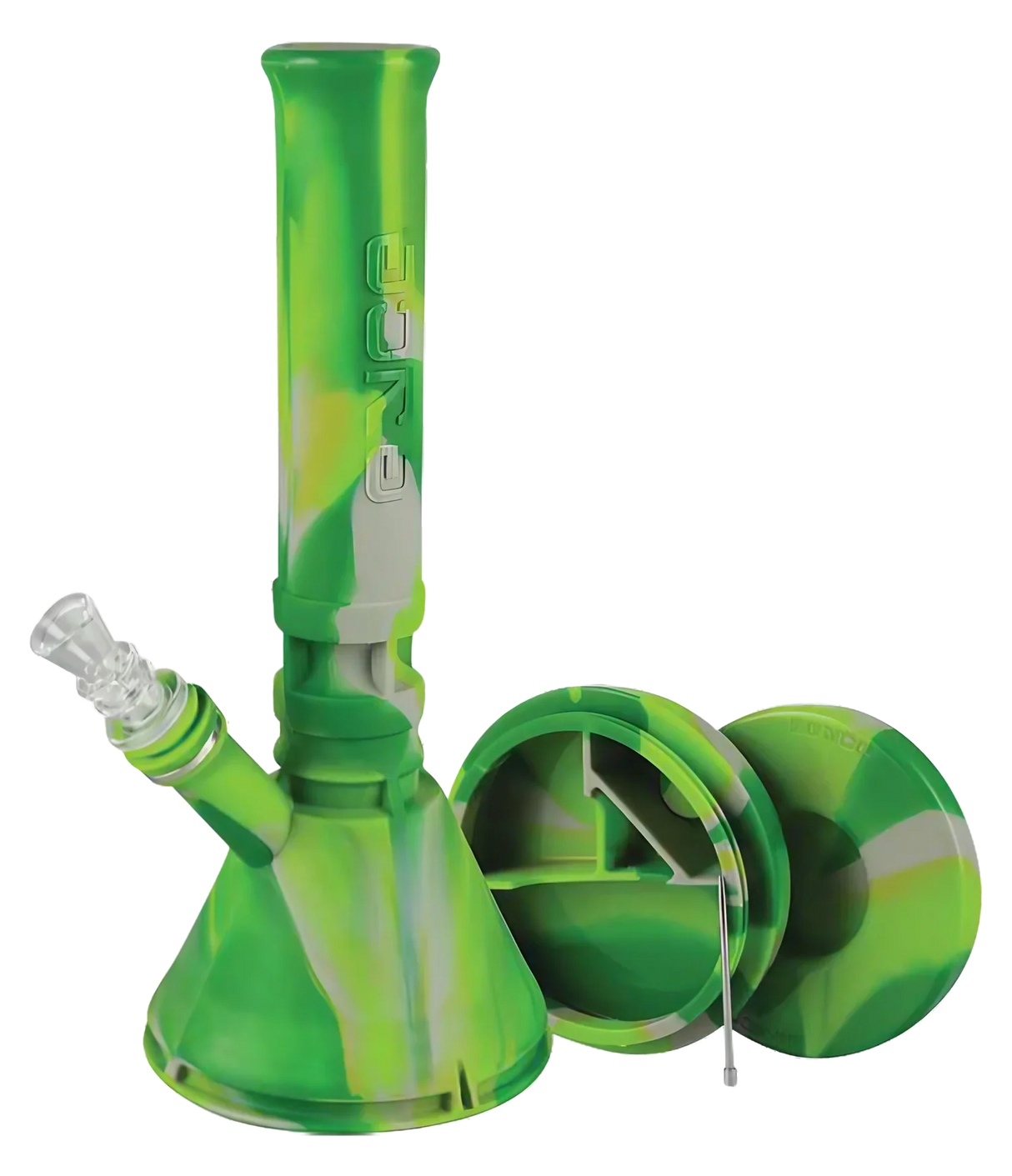 Eyce | 12" Beaker Display – Box of 6 (Assorted) Resin · Silicone · Plastic Bong Synergy Innovation