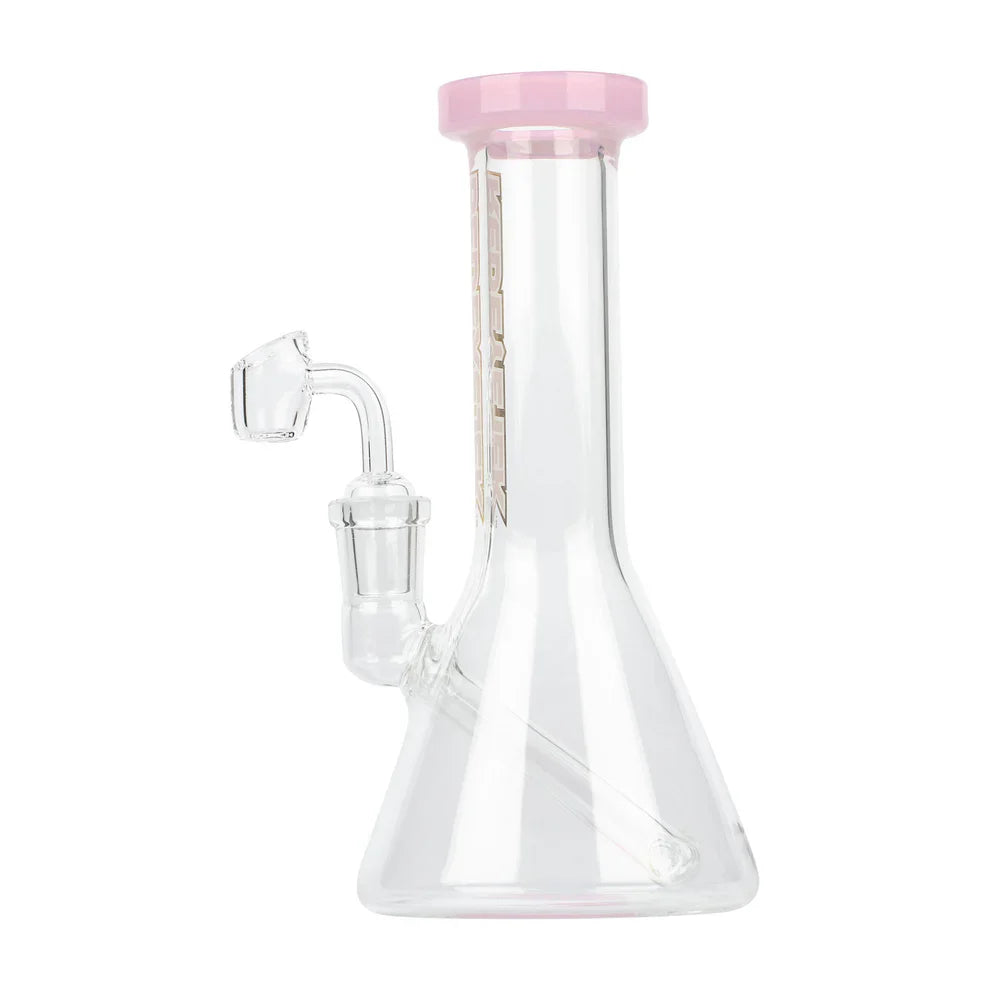 Red Eye Tek® | 8" Splash Concentrate Beaker Glass Rig Smoking Cat Distribution Pink