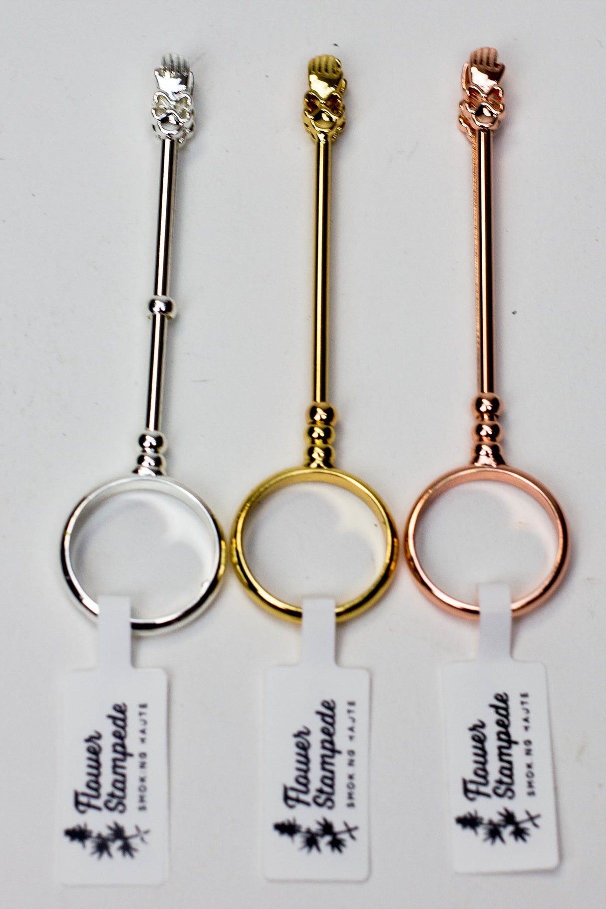 Flower Stampede Ring Roach Clip Holder Flower Stampede