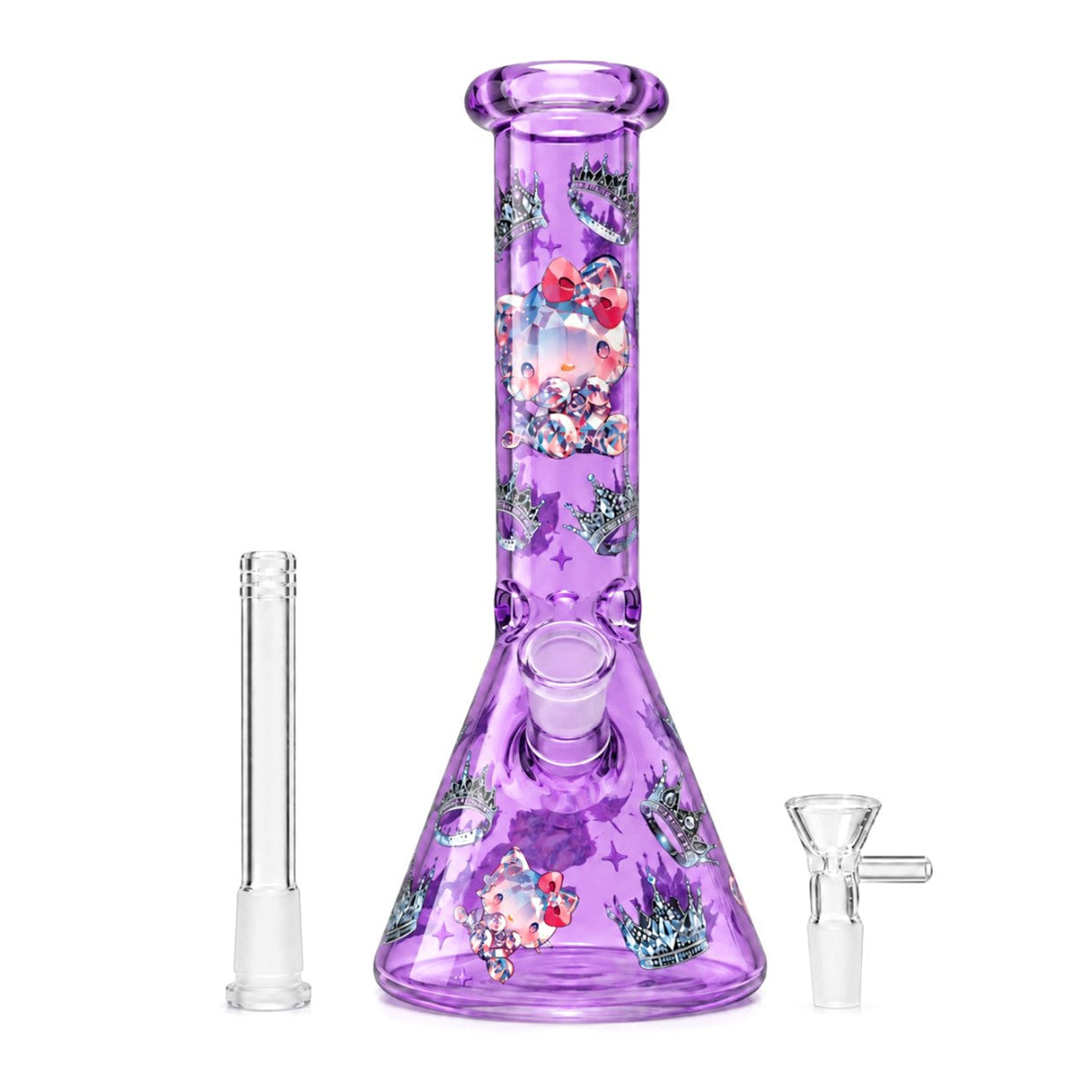 10" Cherry Bomb Glass Beaker Glass Bong Super Supplys Inc