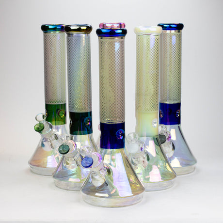 13" Genie electroplated glass beaker bong ( F11 ) Beaker Bong ONE