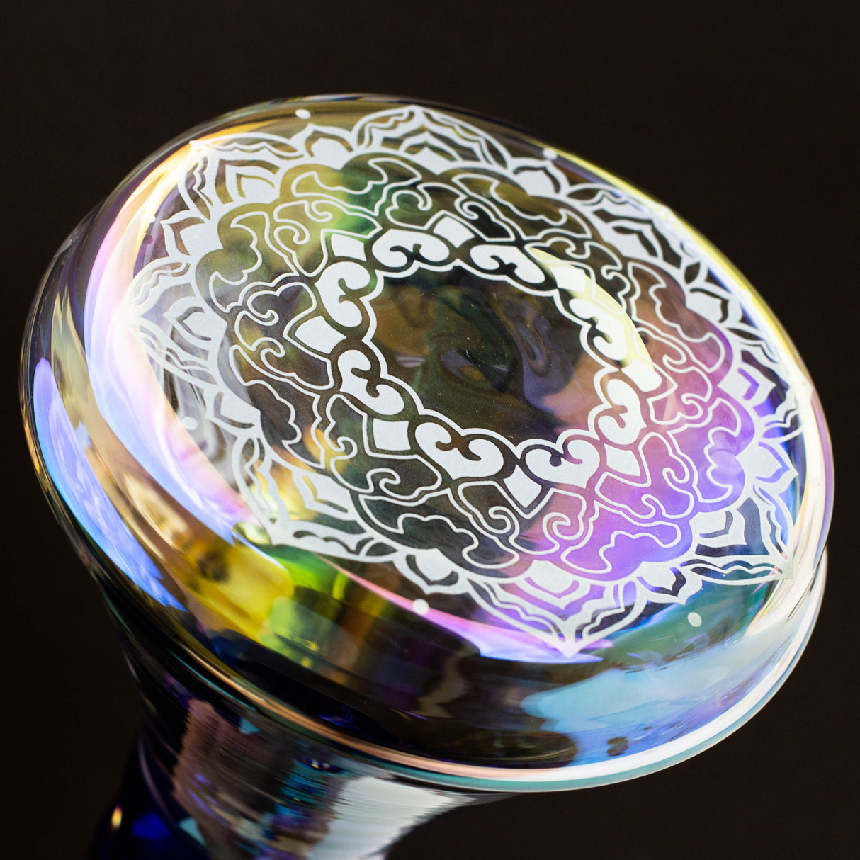 13" Genie electroplated glass beaker bong ( F11 ) Beaker Bong ONE